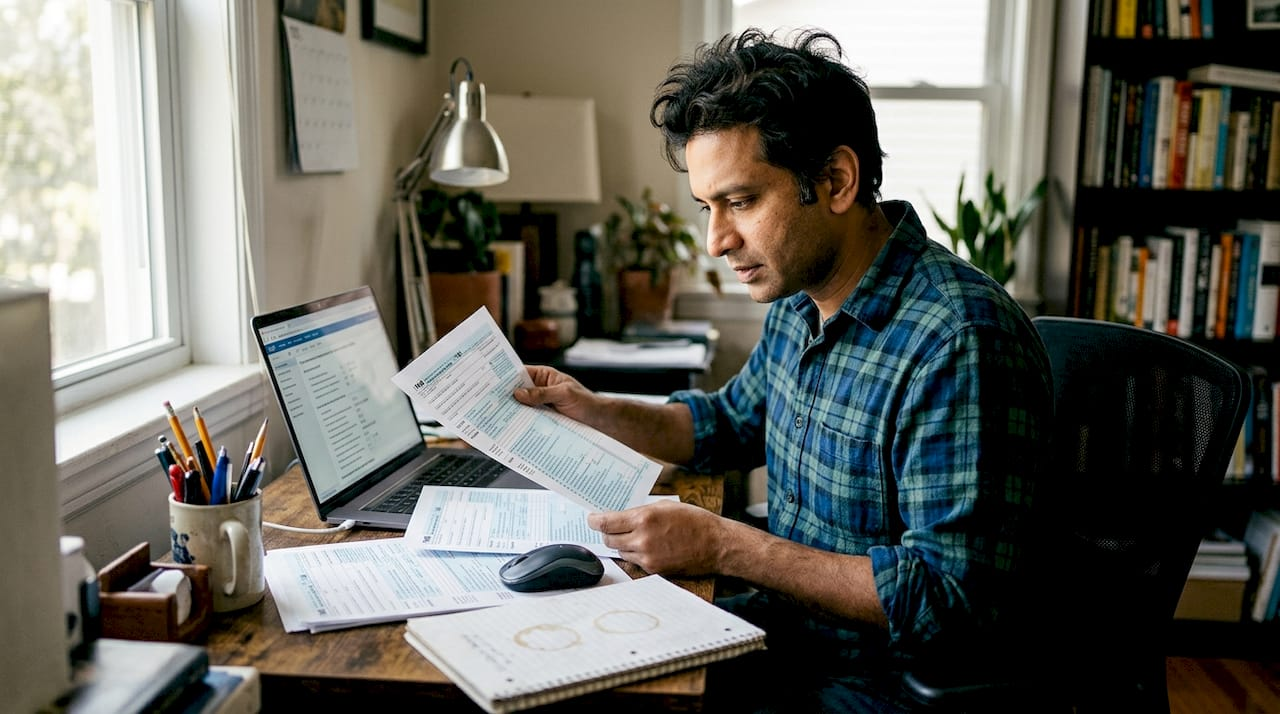 Non-resident reviewing annual filing documents