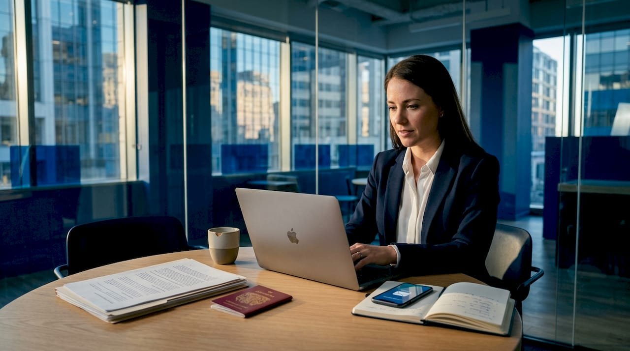 International founder video calls about US corporation